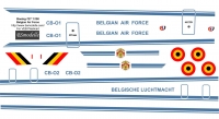 Boeing 727 Belgium Air Force decal 1\100