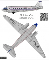 Li-2(Douglas DC-3) Aeroflot decal 1\100