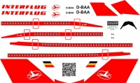 Ilyushin Il-96 Interflug decal 1\100