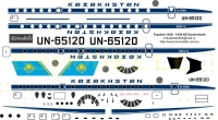 Tupolev Tu-134 Kazakhstan government decal 1\144