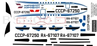 Let L-410 Turbolet Aeroflot decal 1\100
