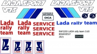 RAF 2203 service lada rally team decal scale 1\43