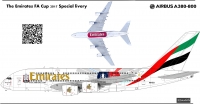 Декаль Эйрбас Эмирэйтс А-380 FA Cup 2017 1\144