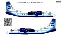 Декаль Антонов Ан-24 Алроса 1\144