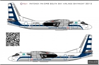 Декаль Антонов Ан-24Б Онтустік Аспаны 1\144