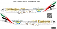 Декаль Эйрбас А340-500 Emirates A6-ERE 1\144