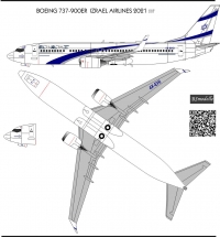 Декаль Боинг 737- 900 El Al 1\144