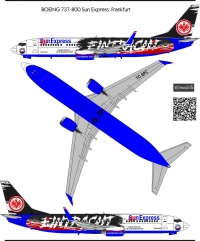 Boeing  737-800 Sun Express 1\144 decal