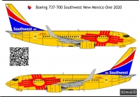 Декаль Боинг 737 Southwest  1\144