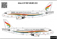 Airbus A-319 Tibet Airlines decal 1\144