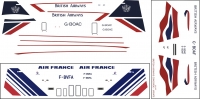 BAC Concorde British airways, Air France decal 1\144