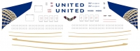 Boeing 787 United Airlines decal 1\144