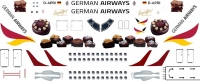 Декаль Ємбраер 190 German Airways 1\144