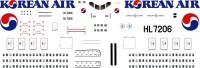 Декаль Боинг 787-900 Кореан Айр  1\144