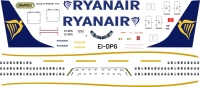 Декаль Боинг 737-800 RYAN AIR   1\144