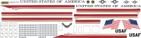 Декаль Боинг 747-800  Катар-США(дизайн  Д. Трампа)  1\144