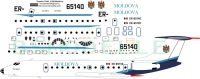 Tupolev Tu-134 Moldova decal 1\100