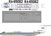 Декаль Туполев Ту-134