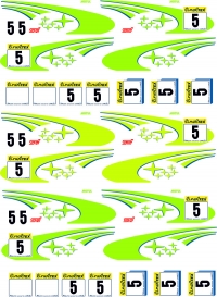 Декаль Cубару Импреза раллийная