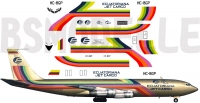 Boeing 707 Ecuatoriana Cargo decal 1\100