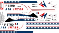 Dassault Mercure Air Inter decal 1\100