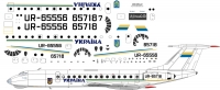 Декаль Туполев Ту-134 ГАП Украина 1\72