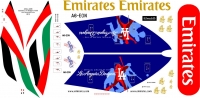 Декаль Эйрбас А-380 Эмирейтс Лос Анжелес Доджерс  1\144