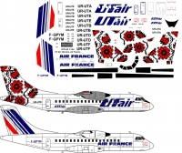 ATR-42 Ut Air Ukraine, Air France decal 1\144