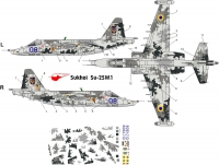Декаль Сухой Су-25М1 ВВС Украины 1\144