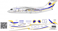 Декаль Антонов Ан-148 Аєросвит 1\144
