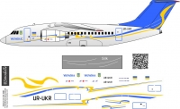 Декаль Антонов Ан-148 ГАП Украина 1\144