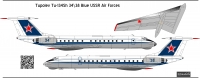 Декаль Туполев Ту-134Ш синий масштаб 1\72