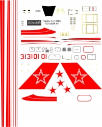 Tupolev Tu-134 USSR AF decal 1\72