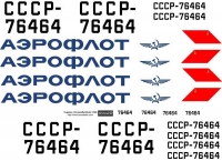 Декаль Туполев Ту-114 АЭРОФЛОТ  80-х масштаб 1\100