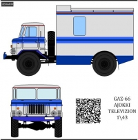 GaZ-66-Ajokki Telelevizion 1\43 decal