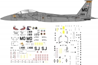 MC Donnel Douglas f-15 Eagle USAF decal 1\72