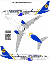 Декаль Боинг-737 800(900)MAX