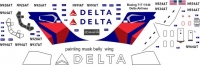 Декаль Боинг-717 Delta Airlines 1\144