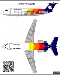 BAC1-11 Эйр Пацифик 1\144