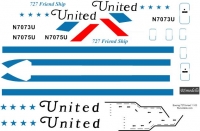 Декаль Боинг- 727 Юнайтед