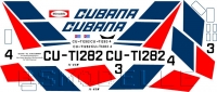 Ilyushin Il-62 CUBANA decal 1\100
