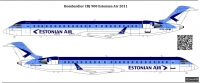 Декаль Бомбардир СRJ900 Estonian Air 1\72