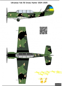 Yakovlev Yak-52 Drone Hunter decal 1\72