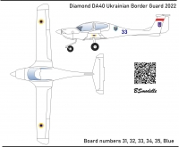 Diamond DA40, DA42NG Ukraine Border Guard 1\72