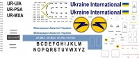 Декаль  Боинг 737  МАУ масштаб 1\72