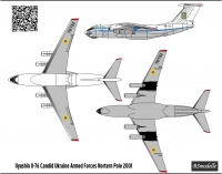 Декаль Ильюшин Ил-76ТД ВВС Украины 76732 1\72