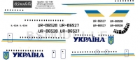 Ilyushin Il-62M Ukraine government decal 1\144