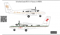 Декаль  DHC-6  Aйр Полинезие масштаб 1\72
