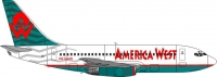 Декаль Боинг 737-200 America West   1\144