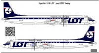 Ilyushin Il-18 LOT decal, scale 1\144